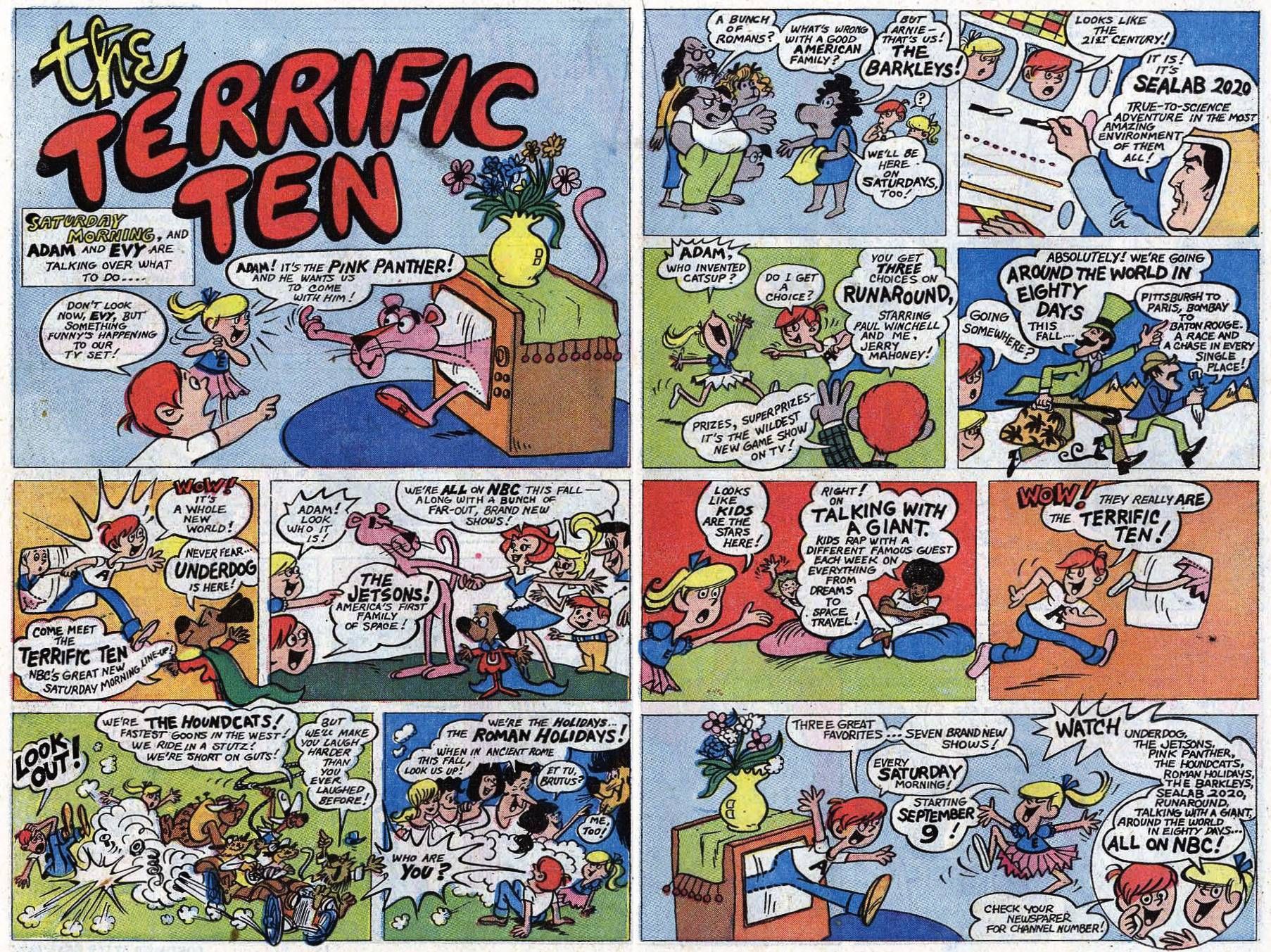 Vintage television set reminiscent of Saturday morning cartoon watching