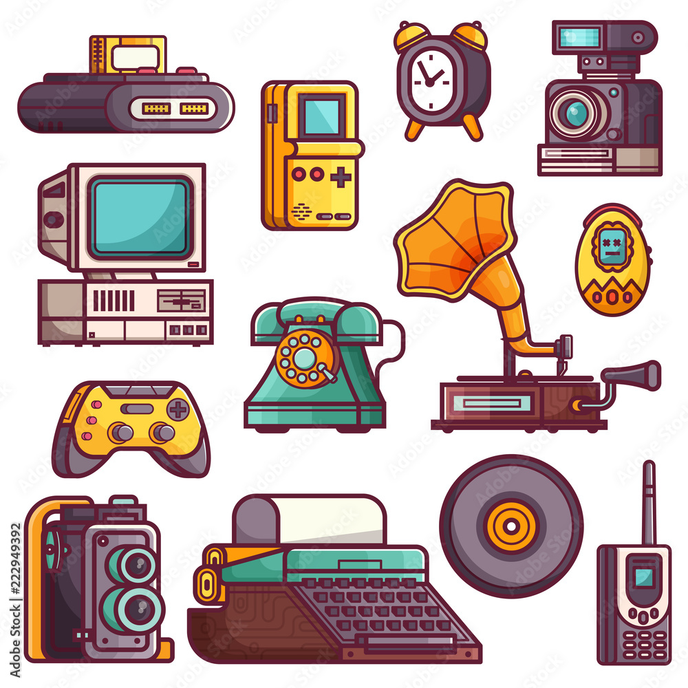 Collection of revolutionary 1980s technology gadgets that changed the world forever
