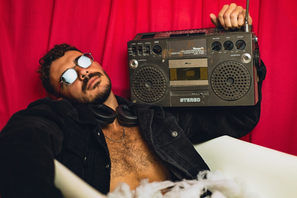 90s nostalgia vintage boombox