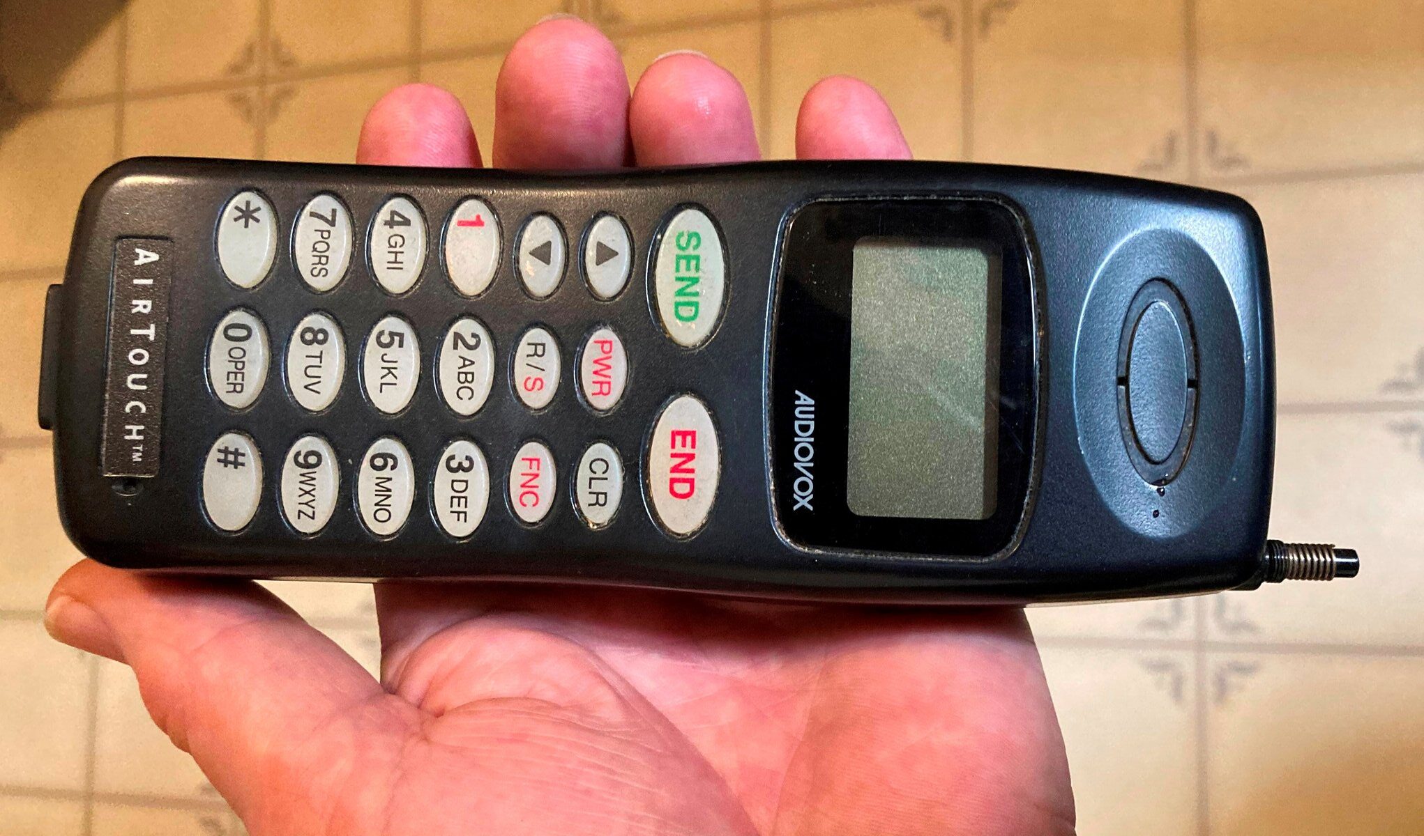 AirTouch cellular phone from the 1990s when caller ID moved to mobile phones