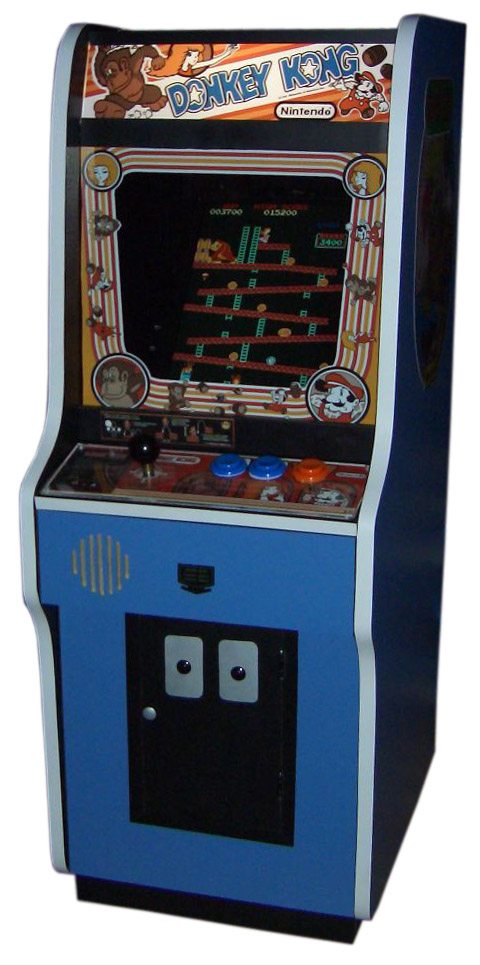 Original Donkey Kong arcade cabinet by Nintendo