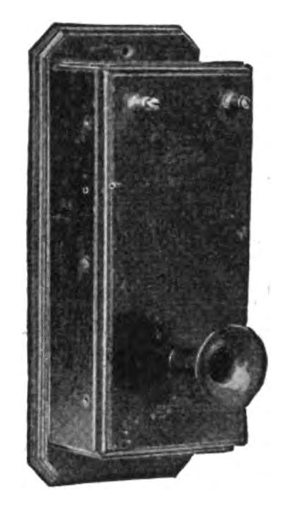 Bell first wall telephone from 1877 the beginning of telephone communication history