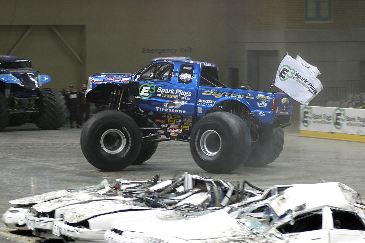 Bigfoot 2 monster truck classic blue Ford F-250 with oversized tires