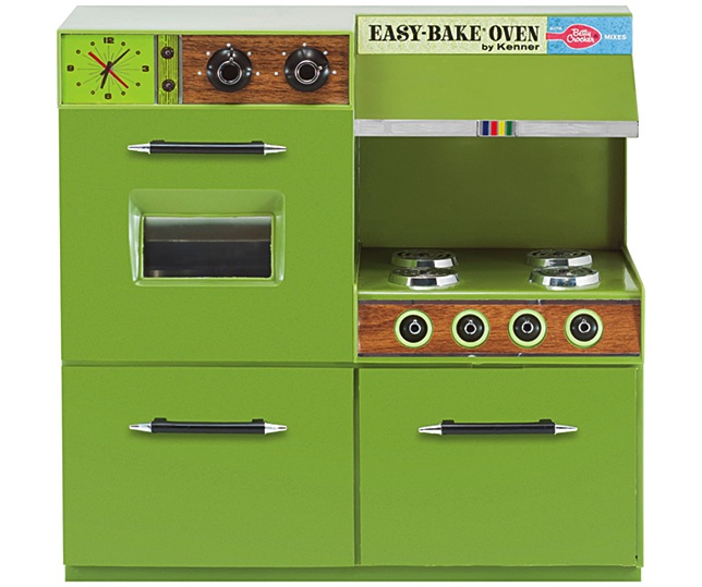 1970s Easy-Bake Oven in avocado green reflecting the decade style trends