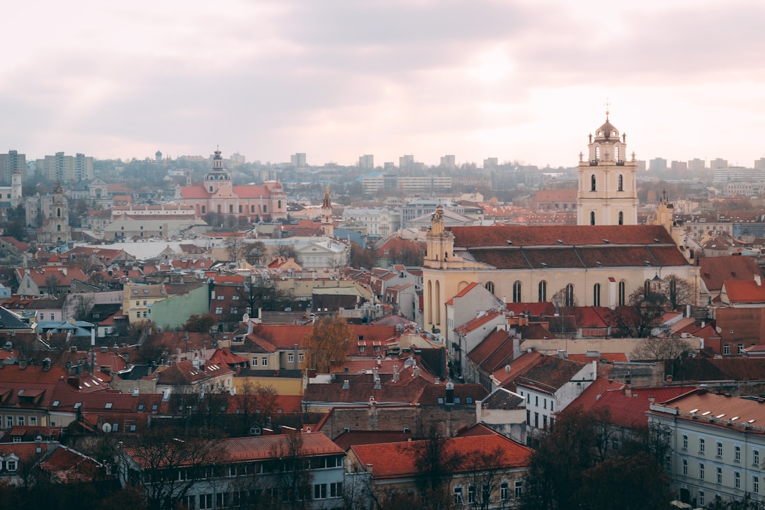 Historic old town of Vilnius, the capital of Lithuania