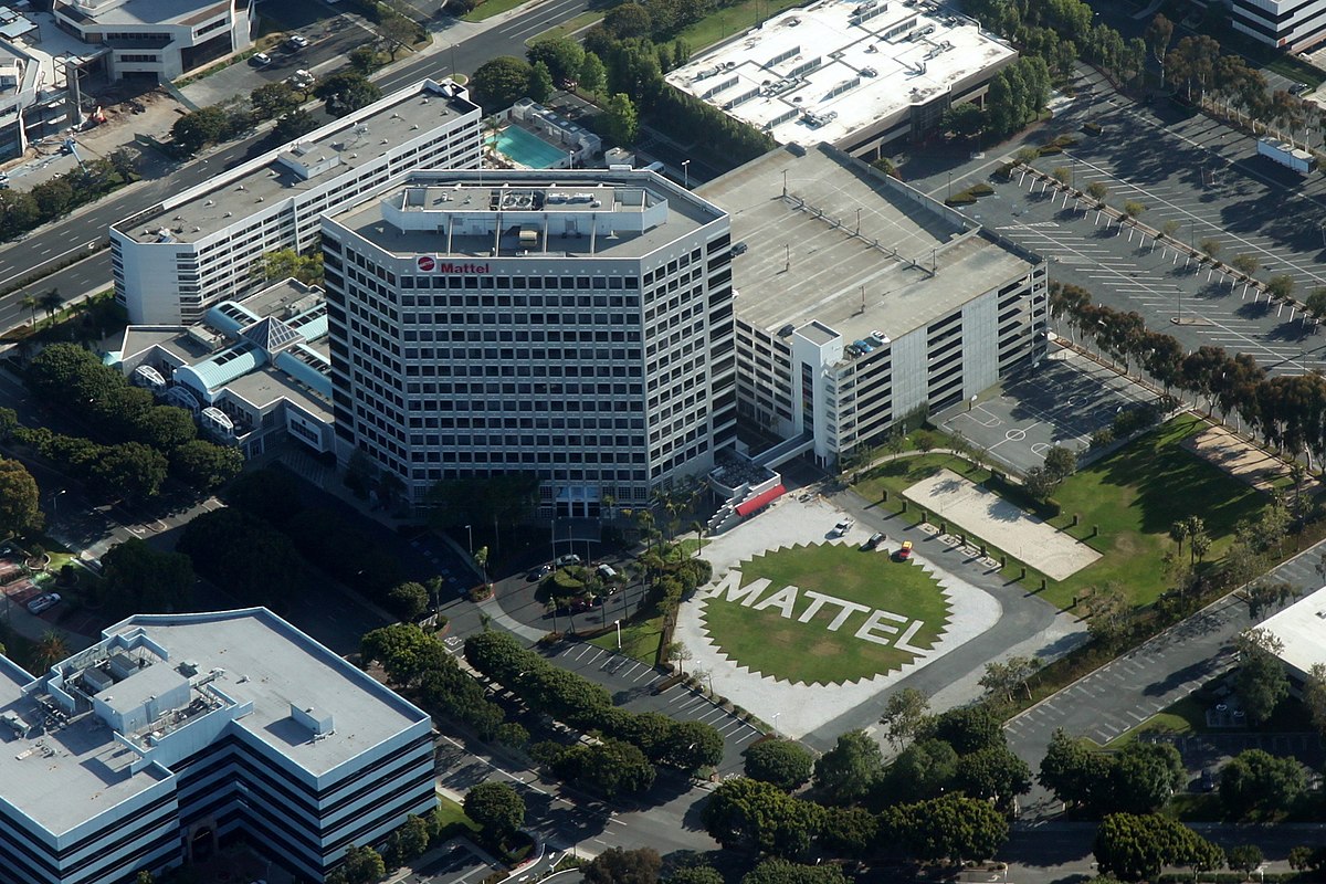 Aerial view of Mattel headquarters in El Segundo California home of He-Man and 80s toy empire