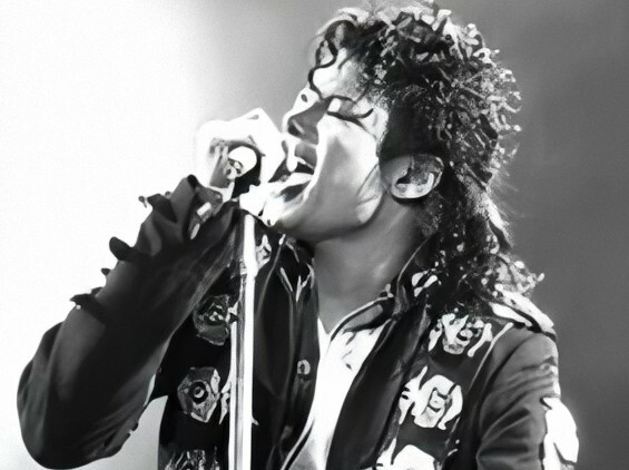 Michael Jackson performing during the Bad Tour 1988