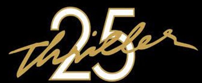 Thriller 25th anniversary album cover celebrating Michael Jackson best-selling record