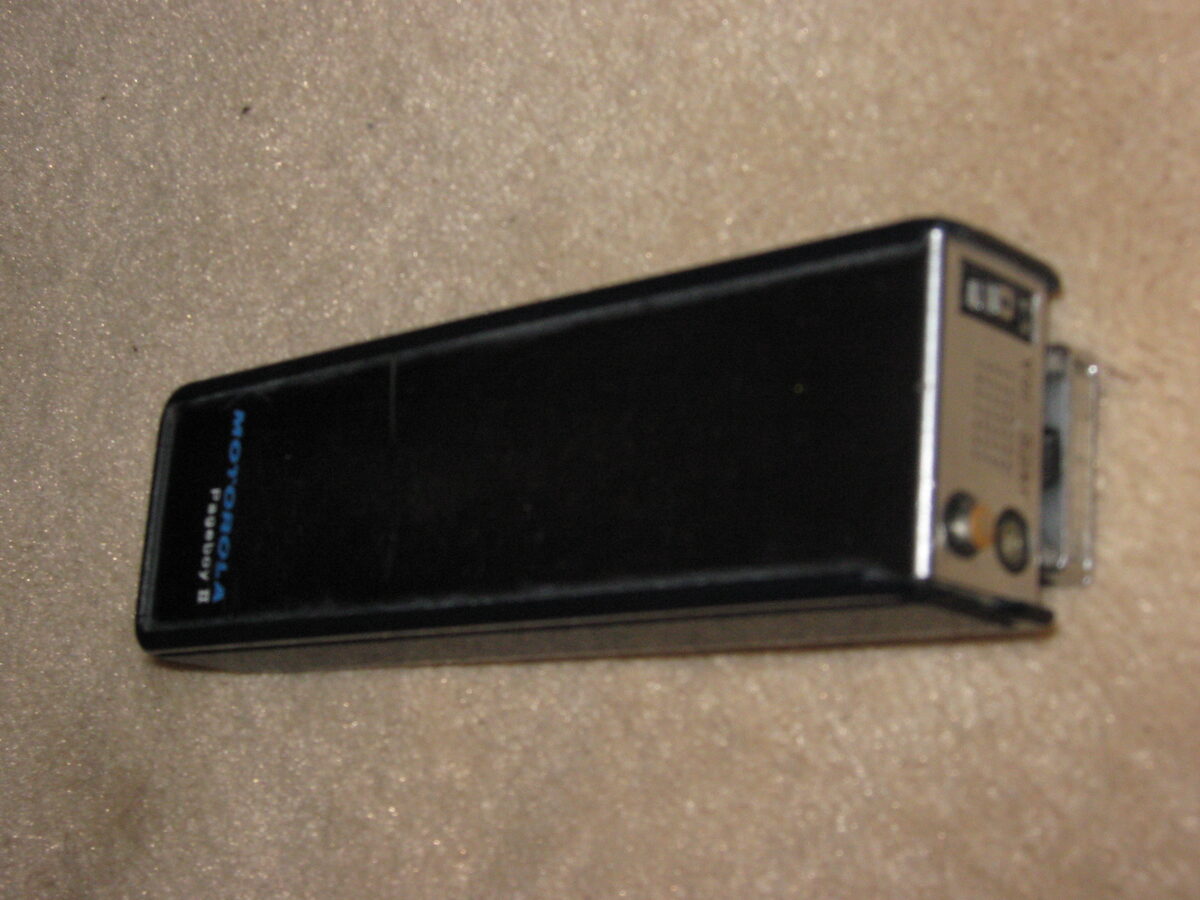 Motorola PageBoy II vintage pager front view 90s nostalgia