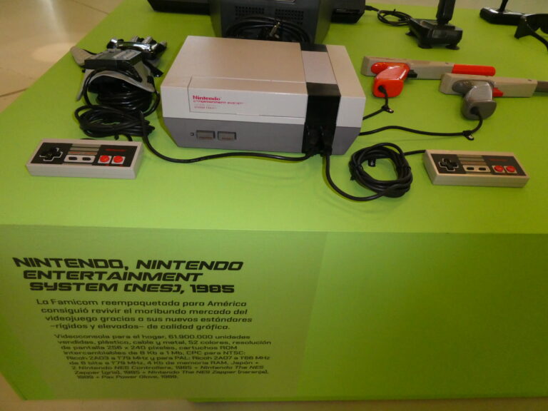 Nintendo Entertainment System NES console from 1985 that saved gaming