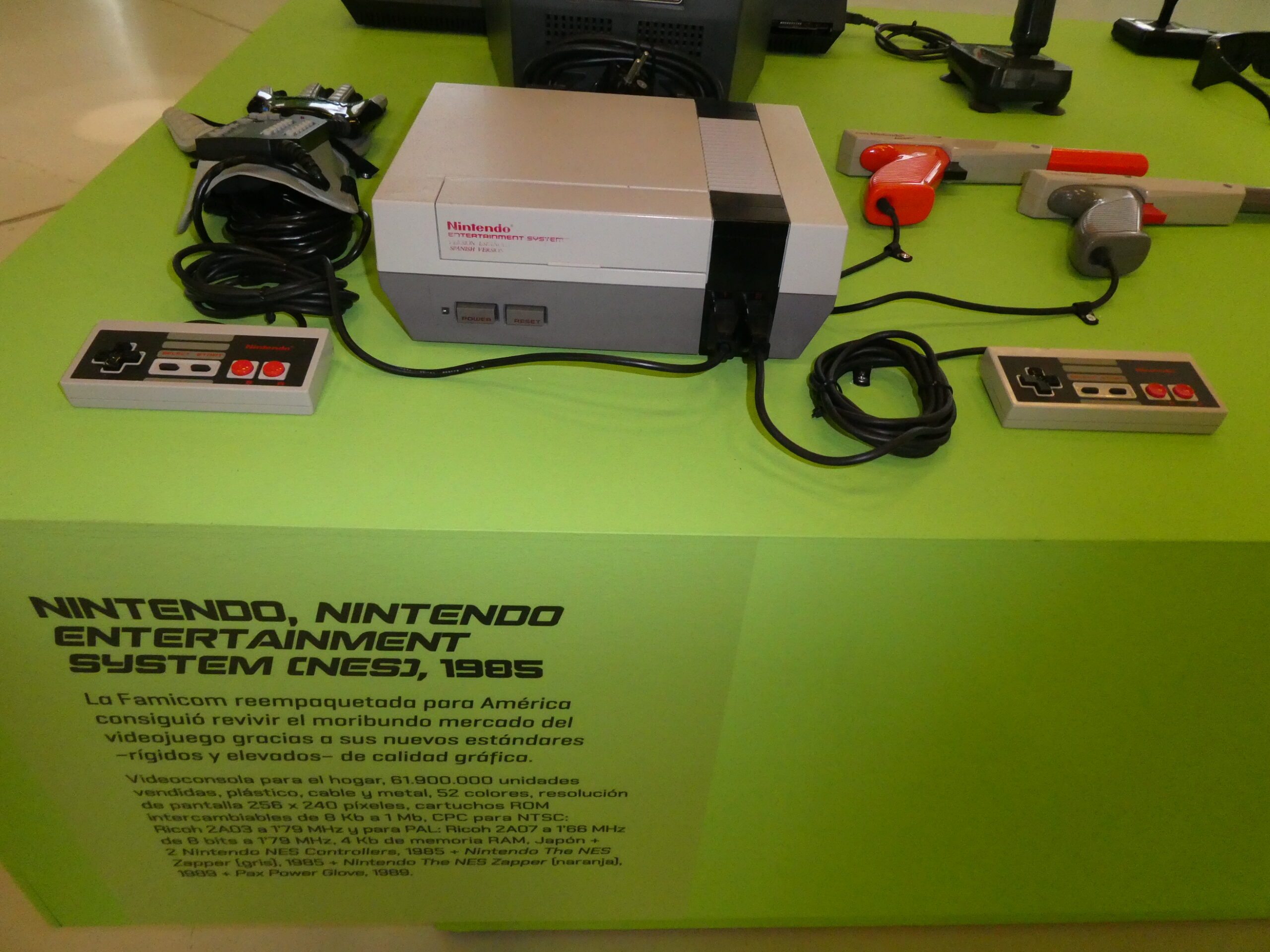 Nintendo Entertainment System NES console from 1985 that saved gaming