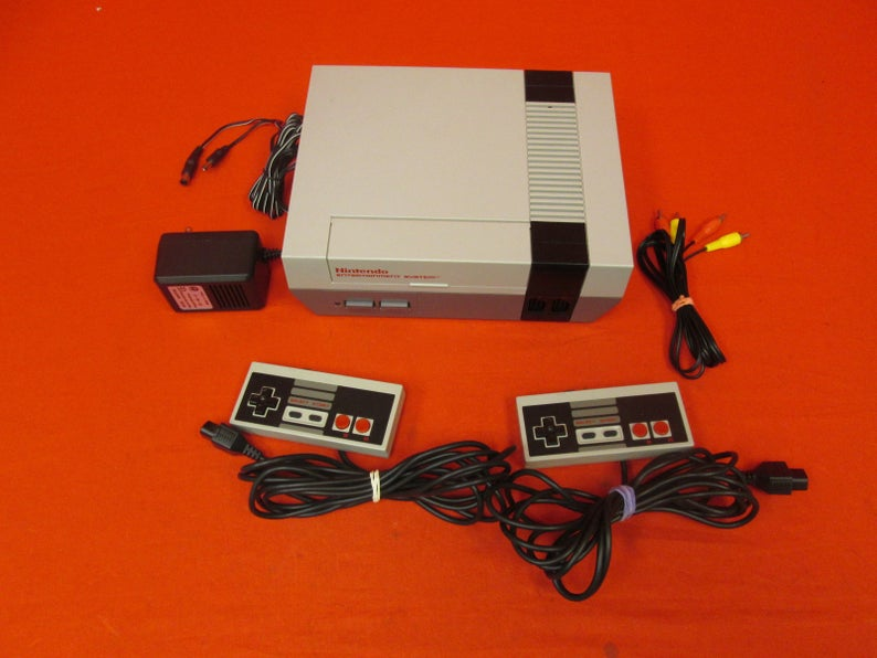 Original 1985 Nintendo Entertainment System NES console that saved the gaming industry