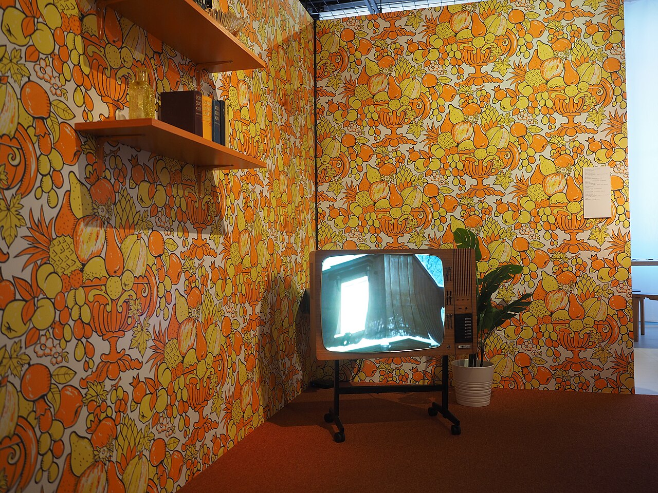 A typical 1980s television set that brought news of Radio Caroline's sinking into British homes