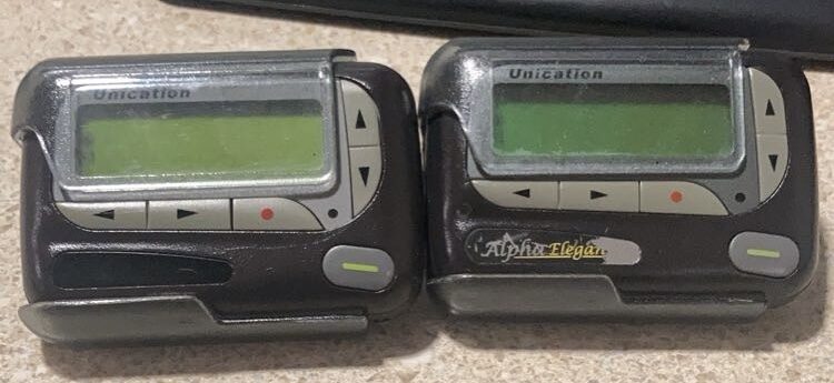Collection of 90s pagers and beepers that defined wireless communication