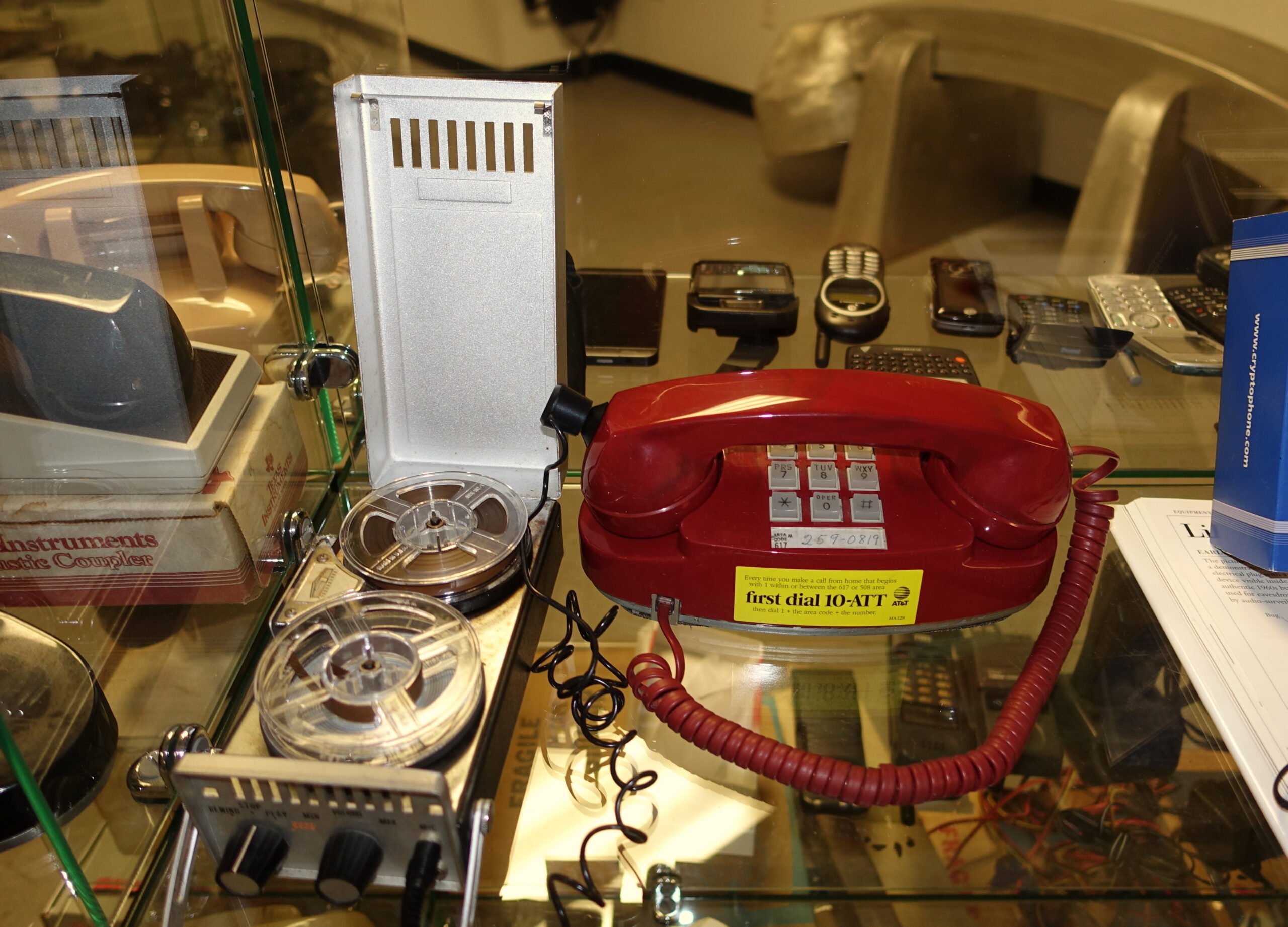 Western Electric Princess telephone with answering machine tape recorder