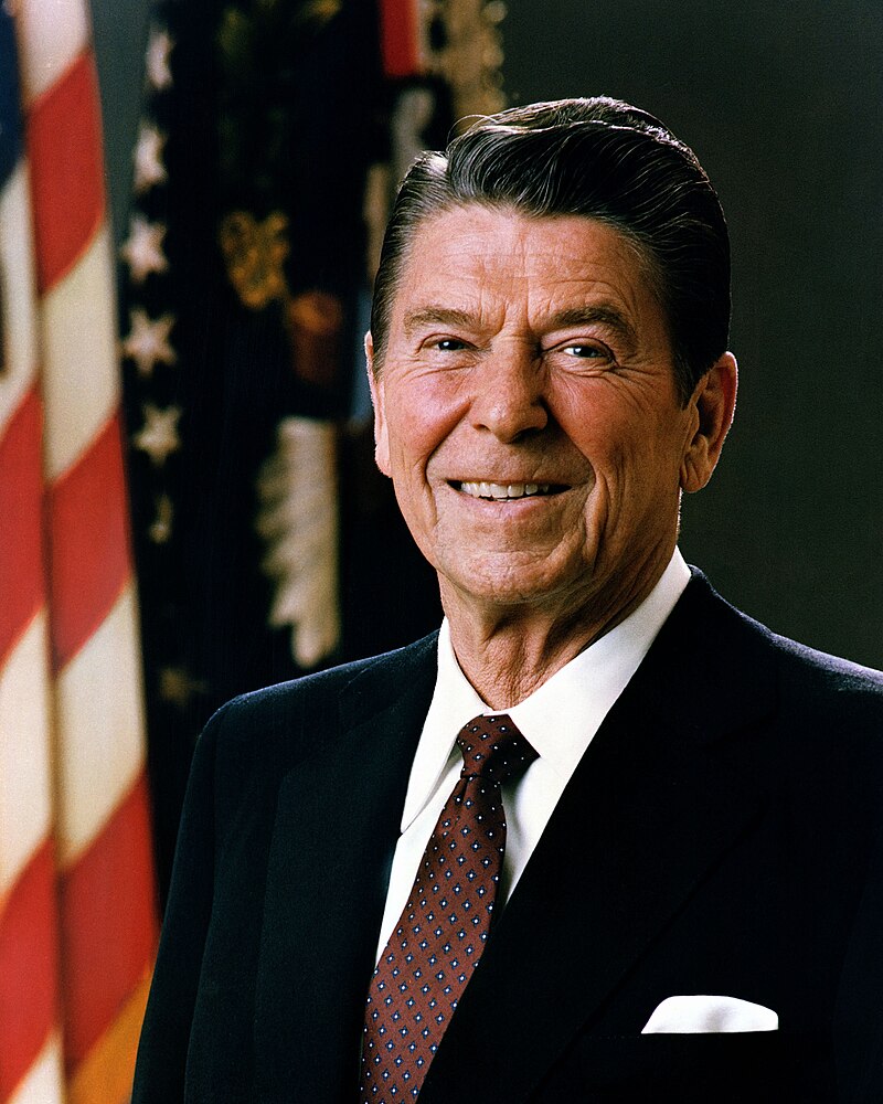 President Ronald Reagan 1981 official portrait who deregulated FCC children television advertising