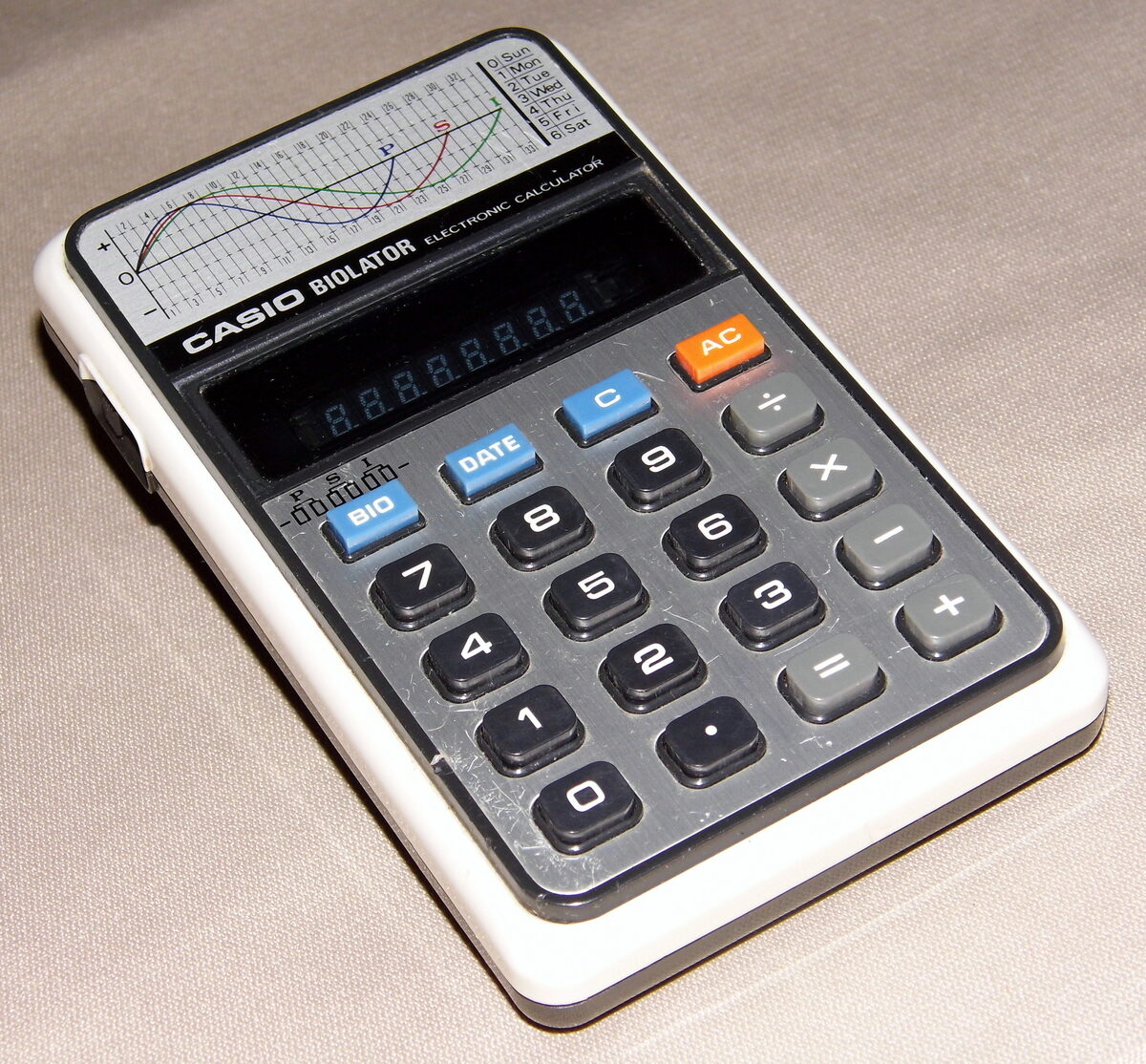 Vintage Casio Biolator LED pocket electronic calculator 1975
