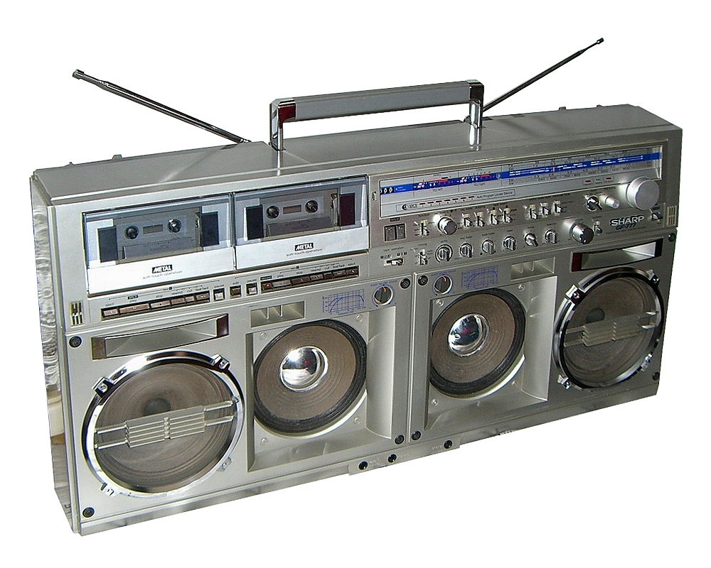 Sharp GF-777 boombox ghettoblaster that the portable Walkman replaced