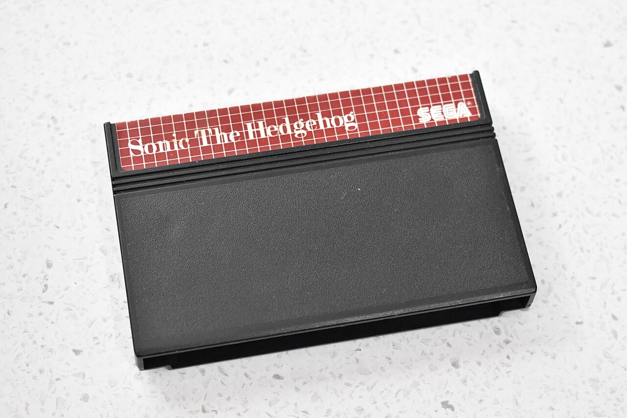 Sonic the Hedgehog cartridge for Sega Master System retro gaming