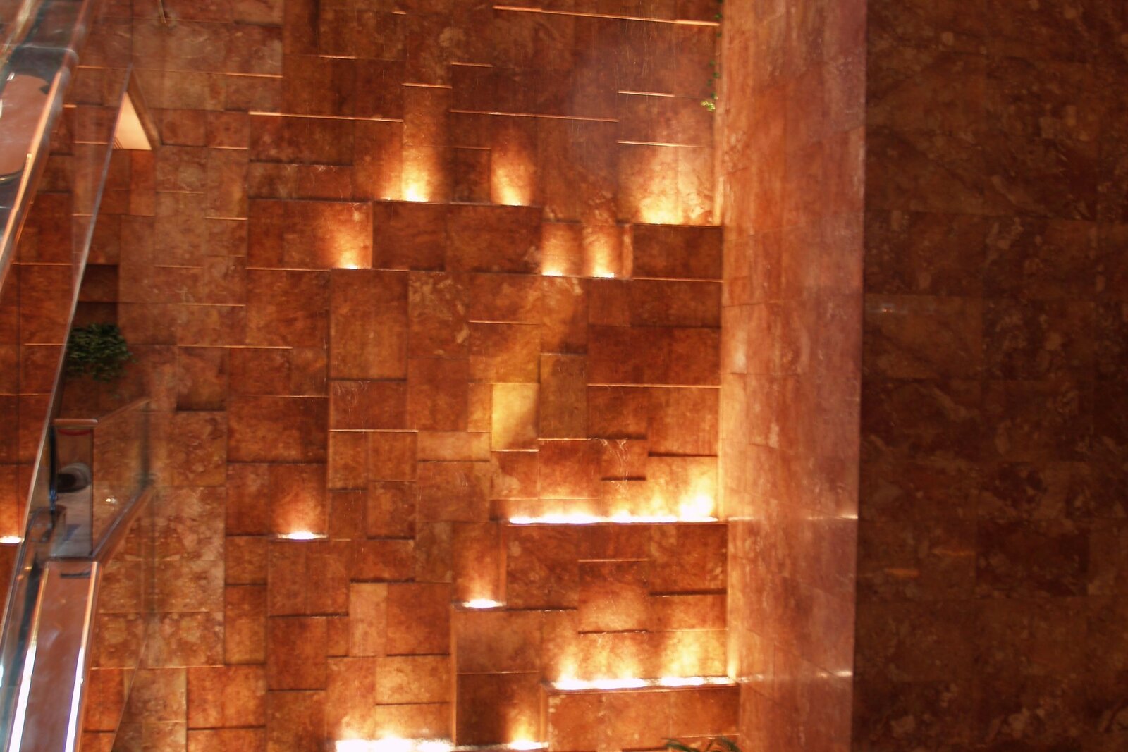 Trump Tower indoor waterfall New York City interior