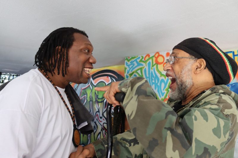 DJ Kool Herc and KRS-One early hip hop pioneers