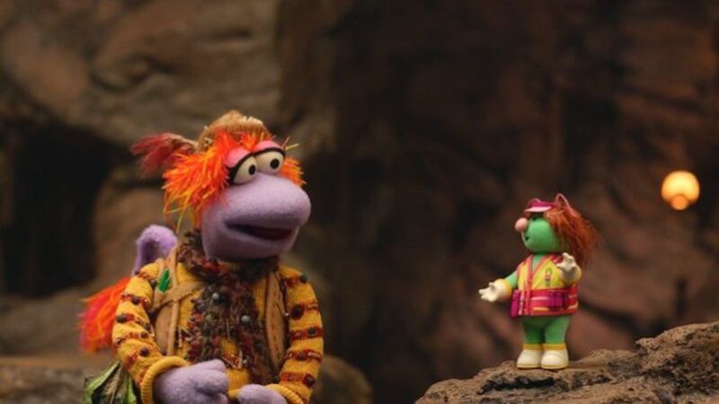 Fraggle Rock Doozers building construction scene