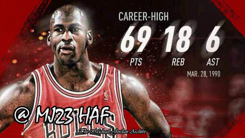 Michael Jordan highlighted during a retro breakdown of his 69-point career-high against the Cavaliers