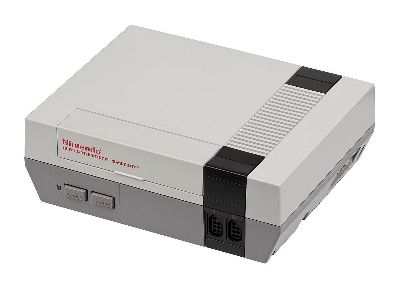 Nintendo Entertainment System NES console — the centerpiece of 80s living rooms