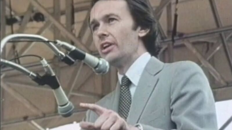 1982 nuclear freeze protest news footage image