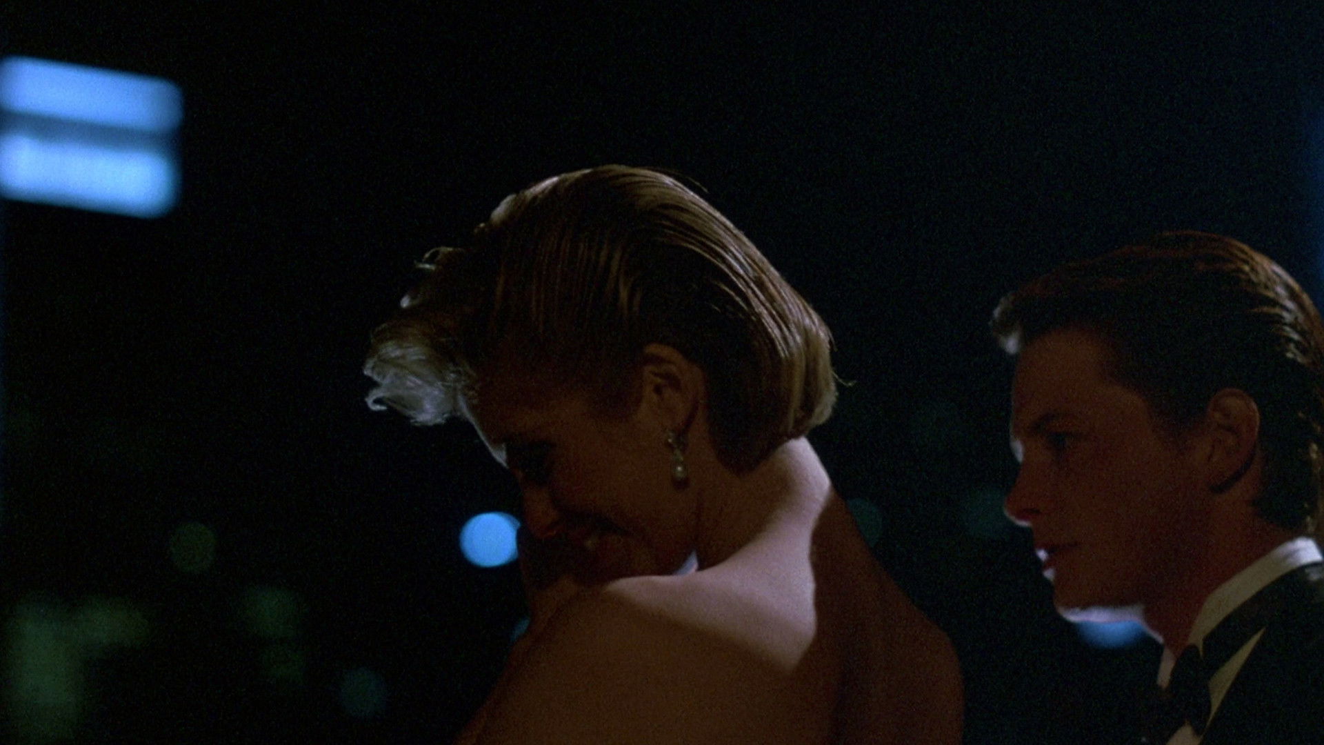 The Secret of My Success formal event scene with Michael J. Fox and Helen Slater