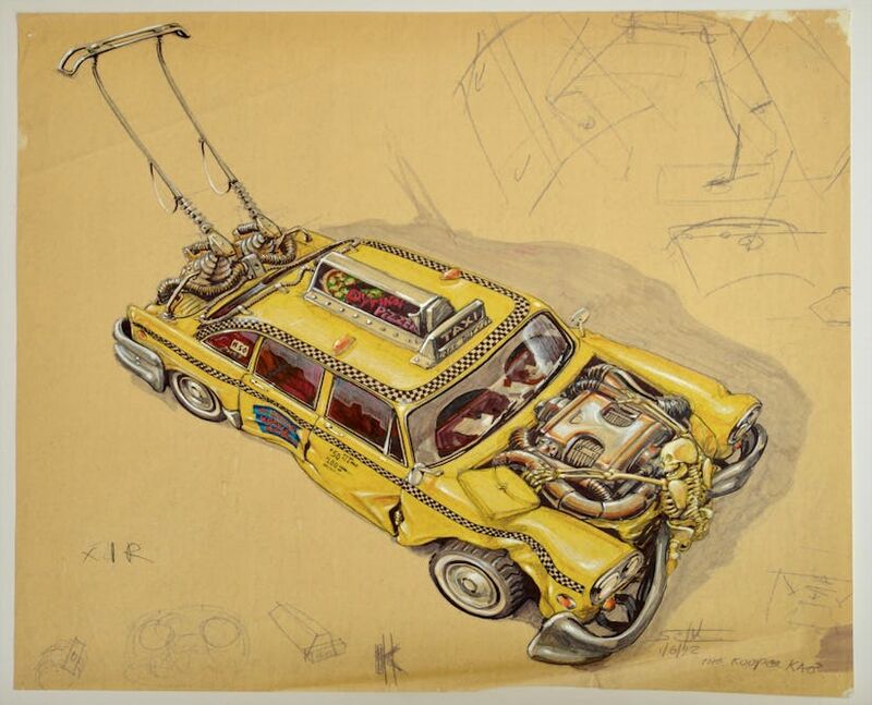 Super Mario Bros 1993 movie concept art from the production design process