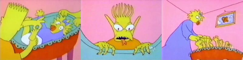 Tracey Ullman Simpsons absurd visual gag from one of the original shorts