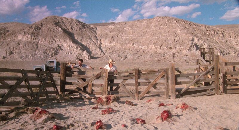 Tremors 1990 cast in the Nevada desert - ensemble survival horror comedy