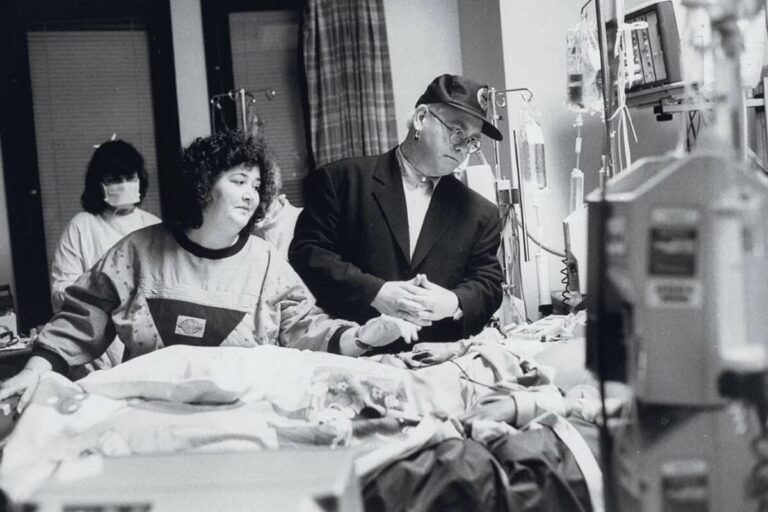 Elton John and Ryan White sharing a warm moment together