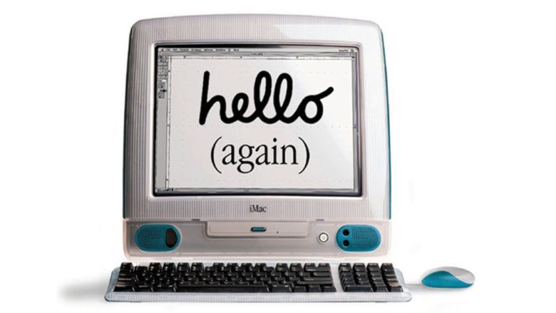 1998 iMac Bondi Blue translucent shell