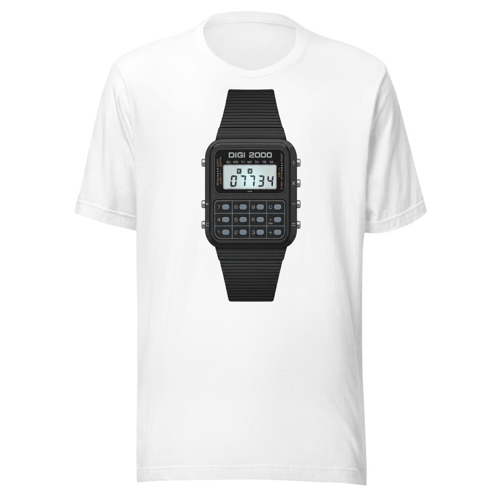Retro Calculator Watch DIGI 2000 T-Shirt