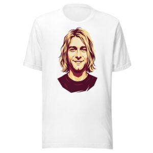 kurt cobain smiling vector art