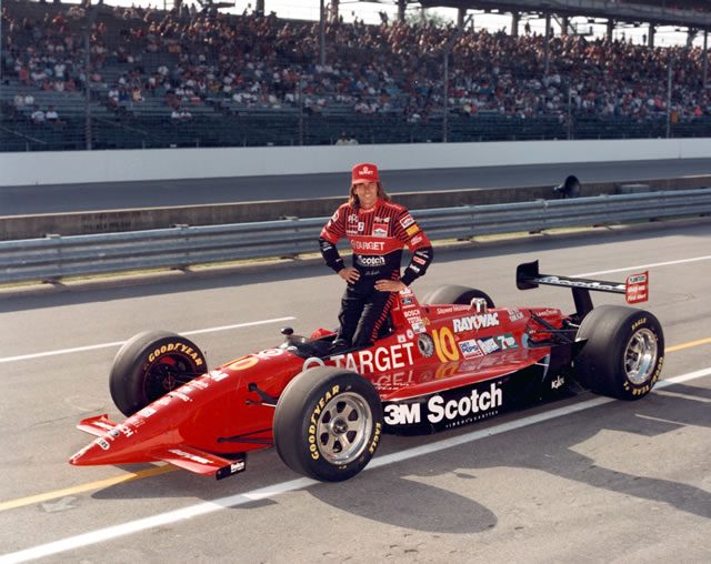 Arie Luyendyk on pole position for the 1993 Indy 500