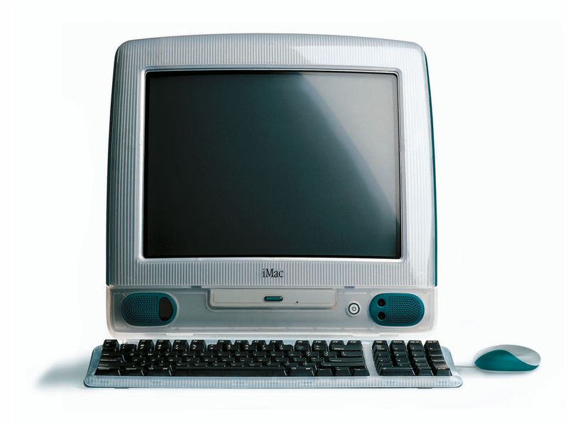 Bondi Blue iMac G3 front view 1998
