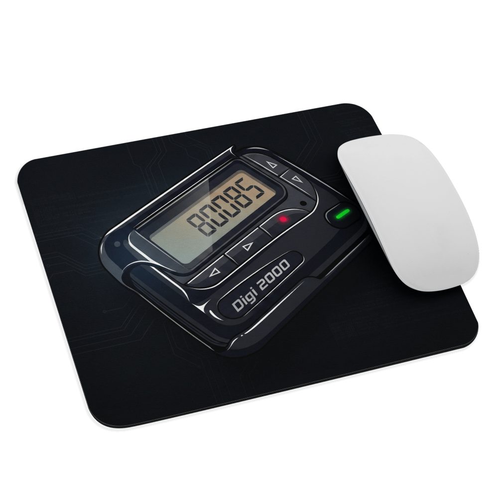 Retro Pager 90s Nostalgia Gaming Mousepad