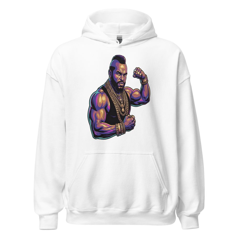 Mr T Muscle Flexing Illustration Pop Art Street Style Hoodie