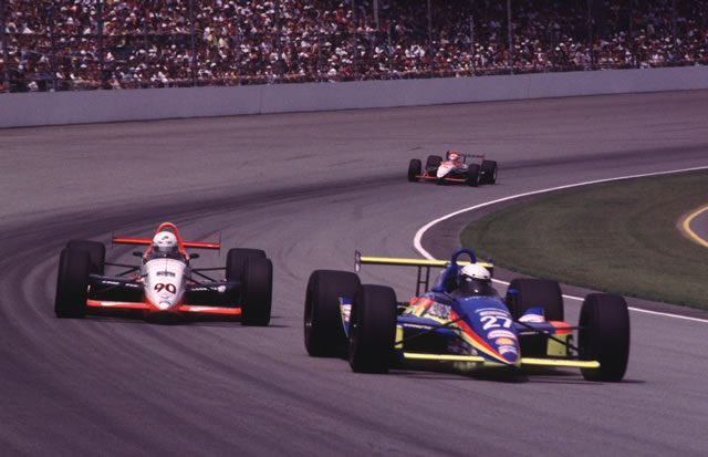 1993 Indy 500 race action at Indianapolis Motor Speedway