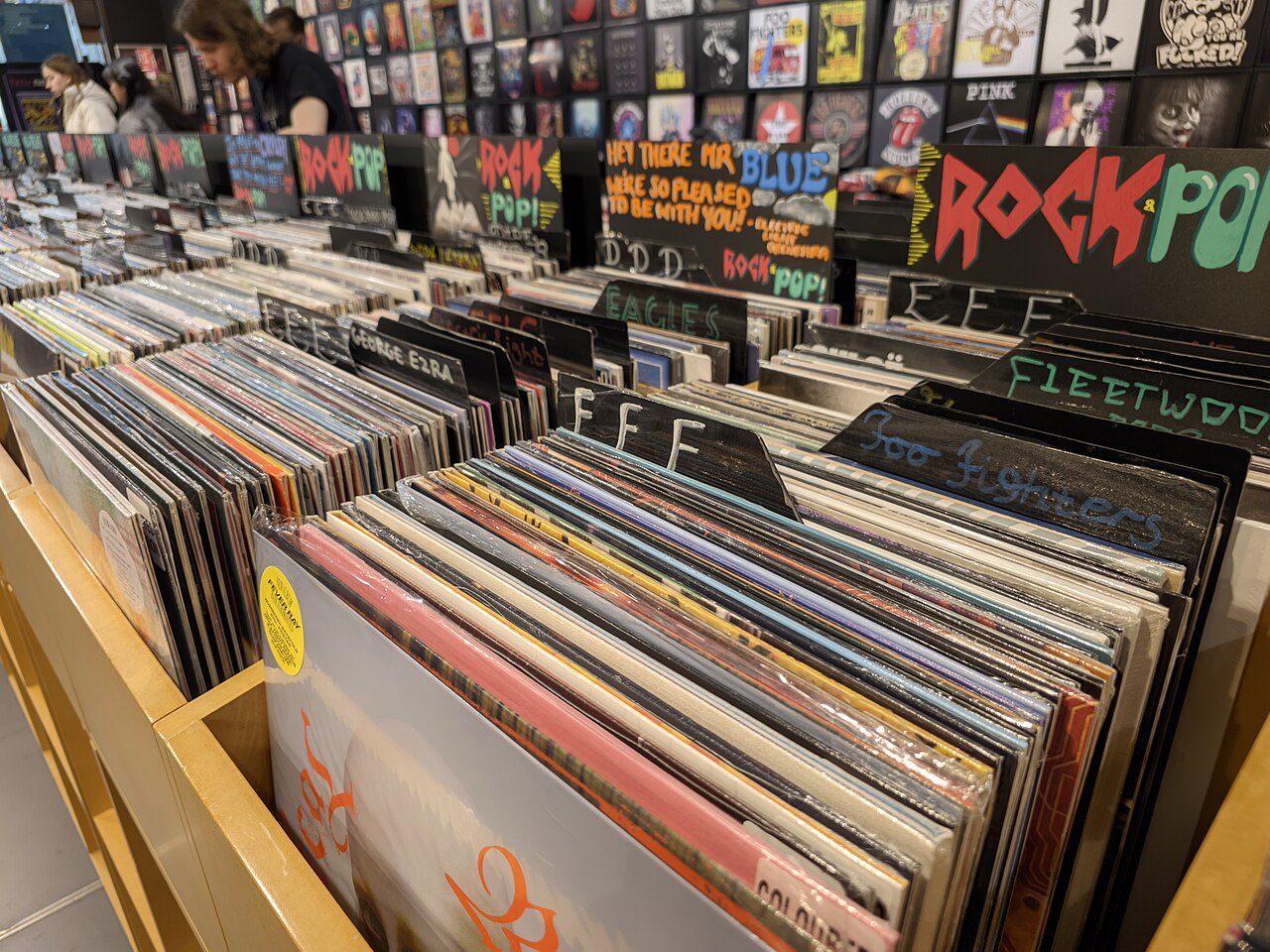 vinyl record store