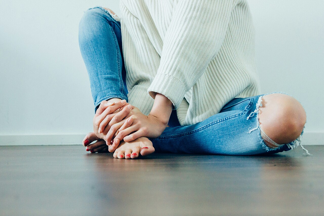 ripped denim jeans