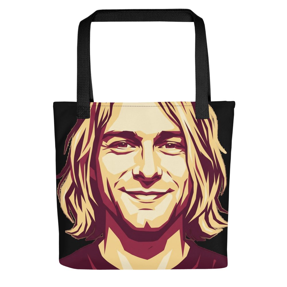 Kurt Cobain Vintage Portrait Art Tote Bag