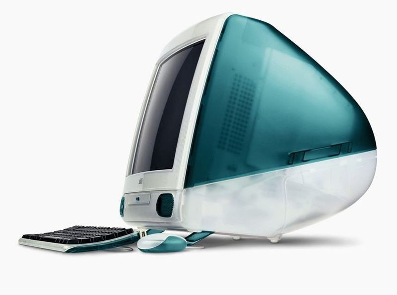 iMac G3 1998 translucent Bondi Blue design
