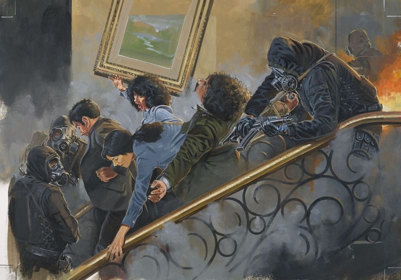 SAS soldiers in tactical gear during the Iranian Embassy siege rescue operation