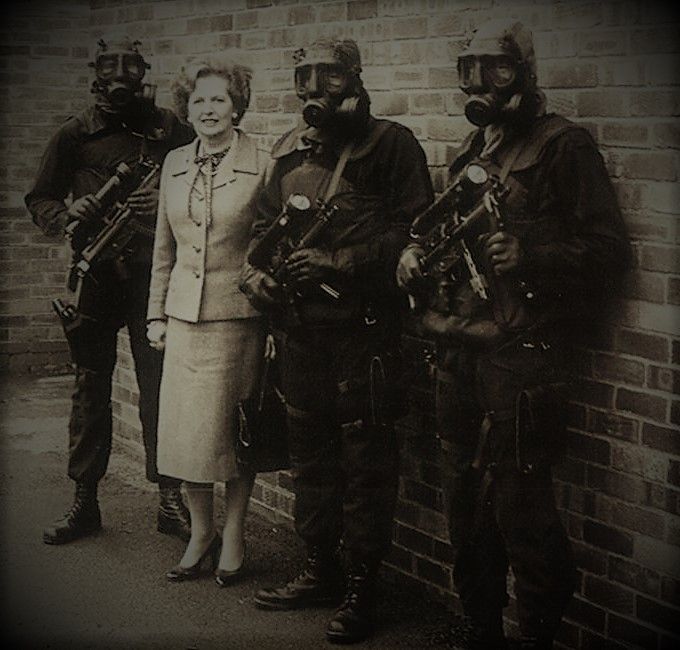 Prime Minister Margaret Thatcher meeting B Squadron SAS after the Iranian Embassy siege