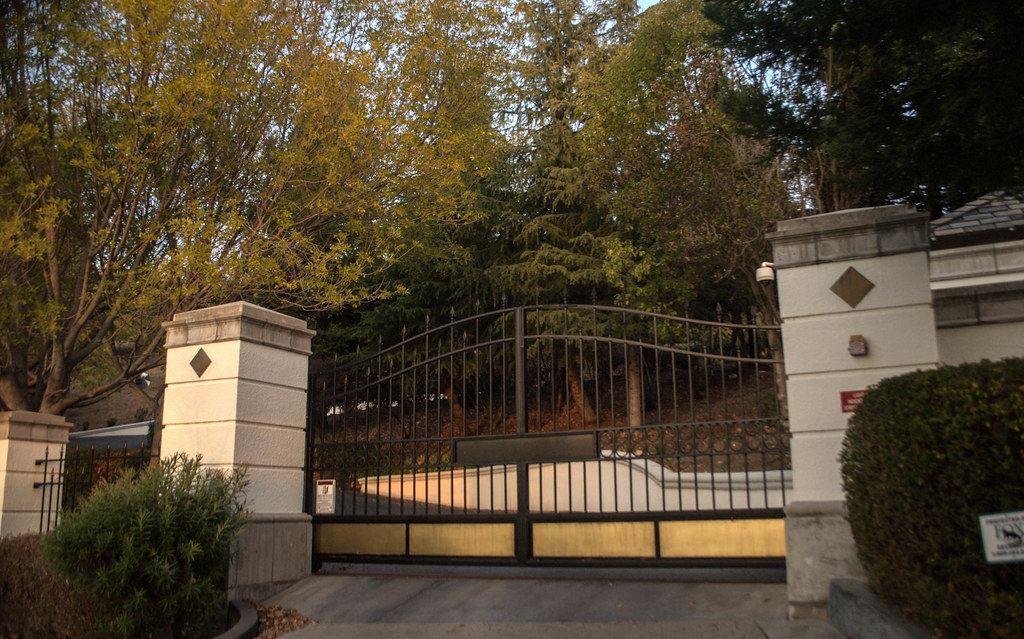 Gates of MC Hammers former Hammer Time mansion in Fremont California