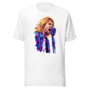 kurt cobain grunge vector art